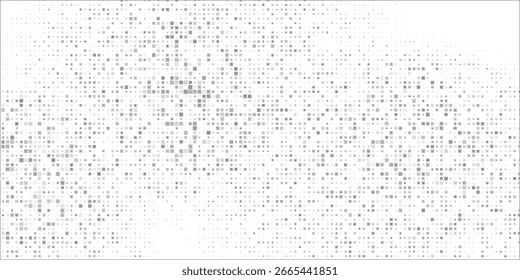 Stipple pattern, dotted geometric background. Stippling, dotwork drawing, shading using dots. Pixel disintegration, random halftone effect. White noise grainy texture. modern