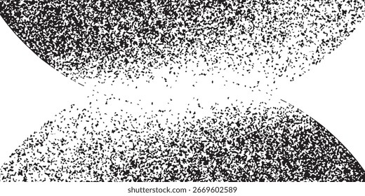 Stipple pattern, dotted geometric background. Stippling, dotwork drawing, shading using dots. Pixel disintegration, random halftone effect. White noise grainy texture. 