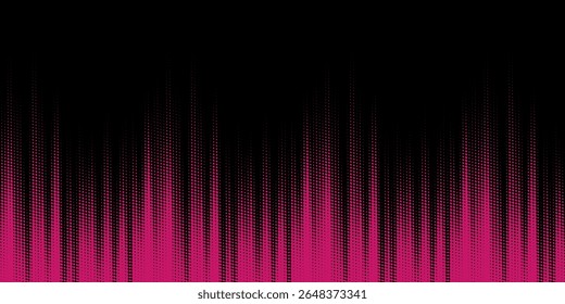 Stipple pattern, red dotted geometric background. Stippling, dotwork drawing, shading using dots. Pixel disintegration, random halftone effect.