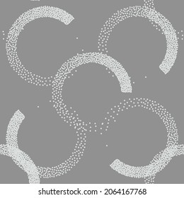 Patrón ininterrumpido en estilo retro sobre fondo gris. La textura vectorial de pezón se puede usar para el diseño de tela.