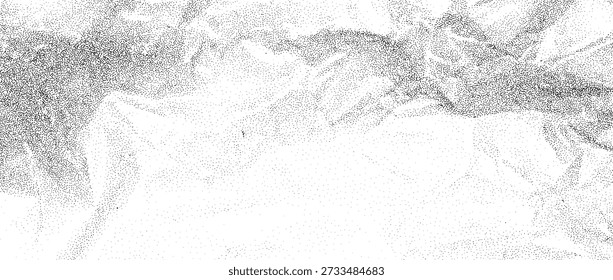 Gestreifter Hintergrund aus farbigem Handwerk. Gritty Korn Geräuschpulver Tapete. Kraftpartikel-Overlay mit Distression. Grobe, abstrakte, gepunktete Textur. Vektor verstreut winzige Flecken, Flecken oder Flecken Oberfläche