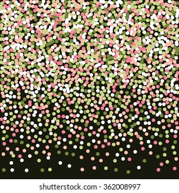 Stippled  Linear Gradient on Black   - vector illustration 