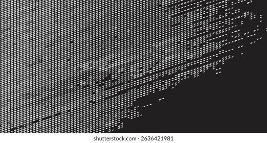 Stippled radial brush strokes. Grain dotted gradient collection. Grunge sprinkle spray texture. Dirty dust sand noise round elements. Splattered dotted overlay set. White splashed stains spots vector