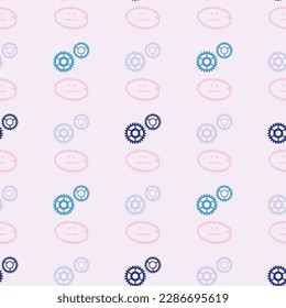 Stippled Weird Trendy Seamless Pattern Vector Abstract Background.  Editable timeless classic with a twist, wrapping paper fashion textile