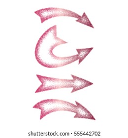 Stippling Arrow texture and backgrounds. Vector and Illustration.