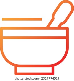Stir Gradient Icon - Single Icon, Vector