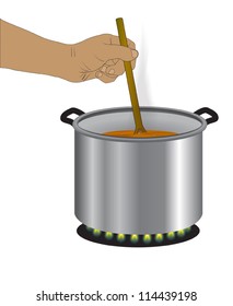 Agitar la olla