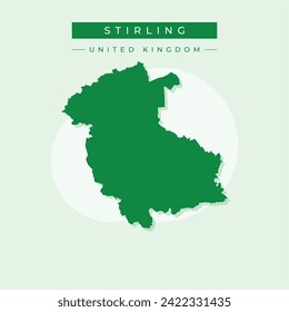 Stirling (United Kingdom, Scotland, Local government in Scotland) map vector illustration, scribble sketch Stirling (council area) map