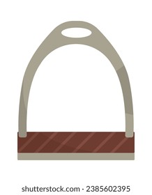 Stirrup Iron Accessory Vector Illustration