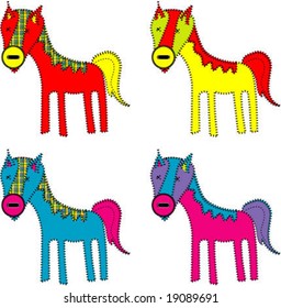 Stitch horse in nice colors