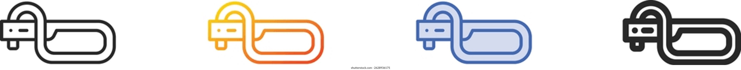 stitch icon.Thin Linear, Gradient, Blue Stroke and bold Style Design Isolated On White Background