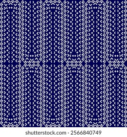 stitch japanese sashiko embroidery needlework india abstract artwork seamless geometric pattern printed background fabric wallpaper hand drawn line indigo white 

