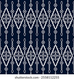 stitch Japanese Sashiko pattern embroidery abstract seamless geometric ornaments white stitch line artwork indigo blue background fashion design template decoration hand drawn printed needlework quilt