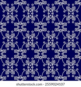 stitch Japanese Sashiko pattern embroidery abstract seamless geometric ornaments white stitch line artwork indigo blue background fashion design template decoration hand drawn printed needlework quilt