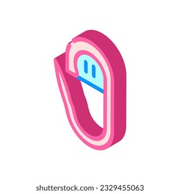 stitch marker knitting wool isometric icon vector. stitch marker knitting wool sign. isolated symbol illustration