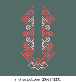 stitch neckline embroid needlework abstract artwork seamless geometric pattern printed background fabric wallpaper hand drawn line

