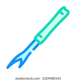 stitch ripper knitting wool color icon vector. stitch ripper knitting wool sign. isolated symbol illustration