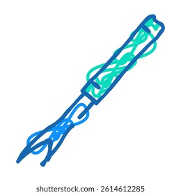 stitch ripper knitting wool doodle icon sketch vector. stitch ripper knitting wool sign. isolated symbol illustration