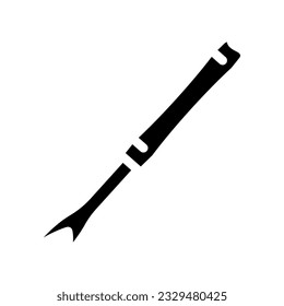 stitch ripper knitting wool glyph icon vector. stitch ripper knitting wool sign. isolated symbol illustration
