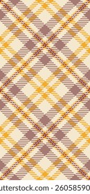 Stitch tartan vector textile, bold background fabric pattern. Vibrant check plaid seamless texture in light and red colors palette.