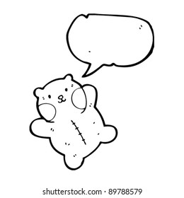oso de peluche de caricatura