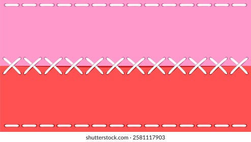 Stitched Fabric Background, EPS vector file