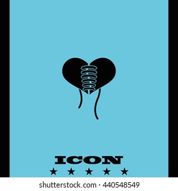 Stitched heart icon
