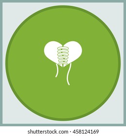 Stitched heart icon