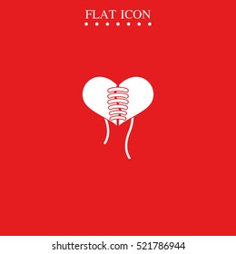 Stitched heart icon