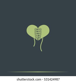Stitched heart icon