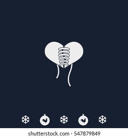Stitched heart icon