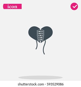 Stitched heart icon