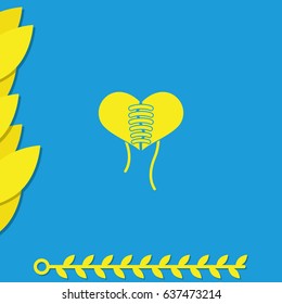 Stitched heart icon
