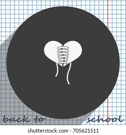 Stitched heart icon
