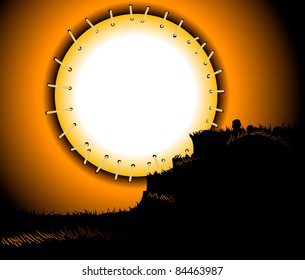 Stitched moon