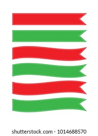 Stitched Ribbon Banner Effect in Illustrator