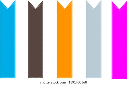 Stitched ribbons EPS10 vector illustration