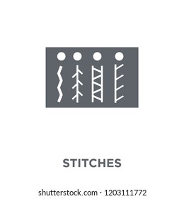 Stitches icon. Stitches design concept from Sew collection. Simple element vector illustration on white background.
