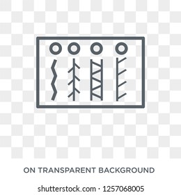 Stitches icon. Stitches design concept from Sew collection. Simple element vector illustration on transparent background.