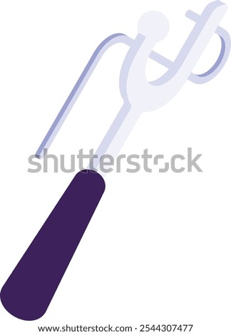 stitches Remover or open seams, cut strings tool isometric flat design, Handcrafted symbol, Perfect fit clothing sign,Sew and Tailor materials stock illustration, steel seam ripper concept