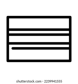 stitching denim line icon vector. stitching denim sign. isolated contour symbol black illustration