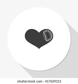 Stitching heart.