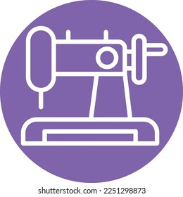 Stitching machine Vector Icon which is suitable for commercial work and easily modify or edit it

