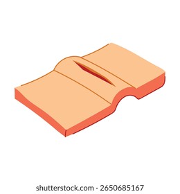 costura sutura prática pad desenho animado. kit de fechamento, educação de ferramentas, cirurgia de saúde costura sutura prática pad sinal.