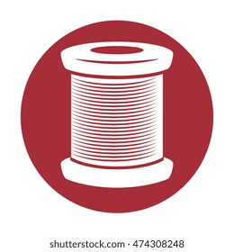 stitching yarns character icon vector illustration graphic