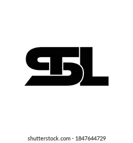 STL letter monogram logo design vector