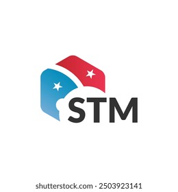 STM letter logo design on white background. Creative  modern STM letter logo design. Vector design.
Letters STM, STM logo  vector template.