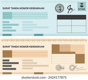 Motor de licencia de documentos STNK en indoesio