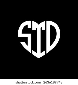 STO Unique abstract monogram love shape vector logo design.