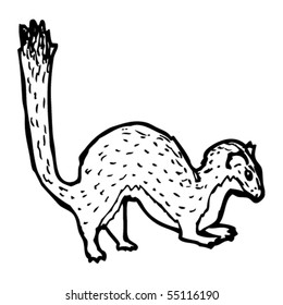 Stoat Illustration Raster Version Stock Illustration 96166079 ...